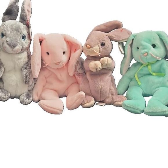 Retired - Ty Beanie Babies Collection of Rabbit's   NWT - Picture 1 of 16